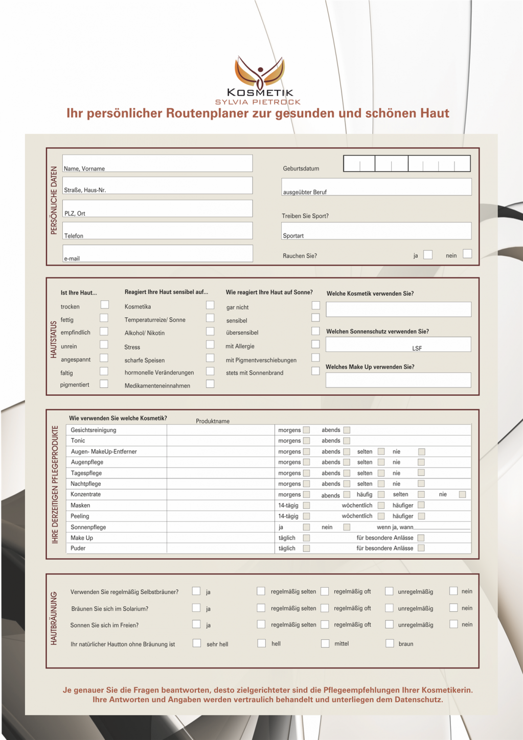 Routenplaner dür die Behandlung